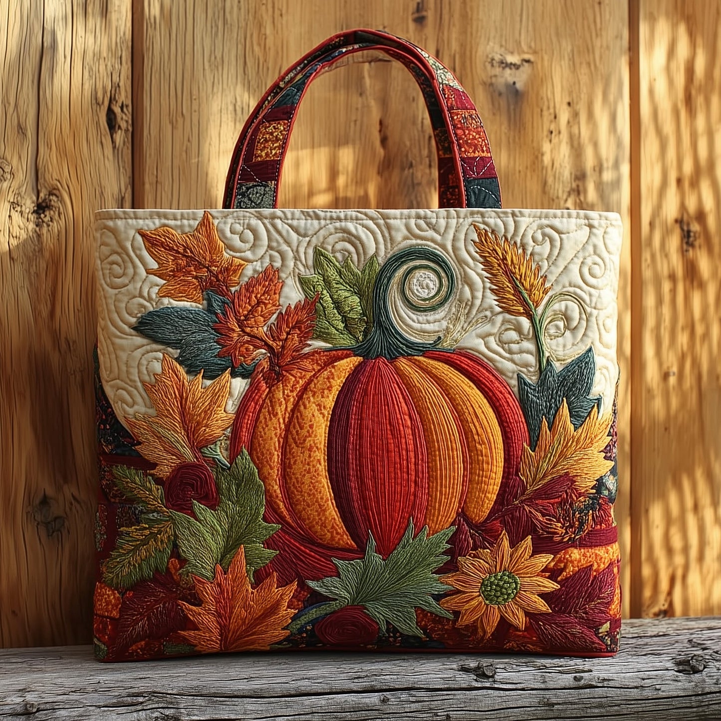 Everyday Autumn Vibe Quilted Tote