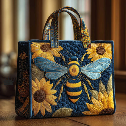 Everyday Bee Sunflowers Quilted Tote