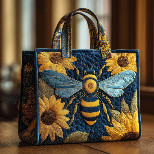 Everyday Bee Sunflowers Quilted Tote