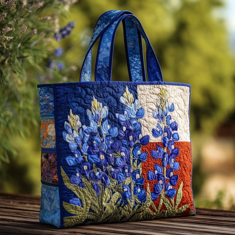 The Bluebonnet Quilt Tote Bag