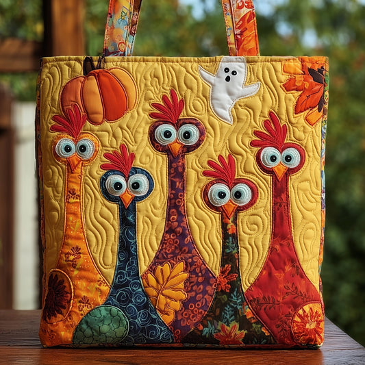 The Autumn Flock Quilted Tote