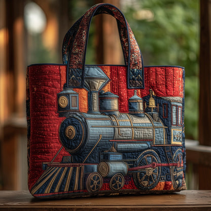 The Charming Train Quilted Tote