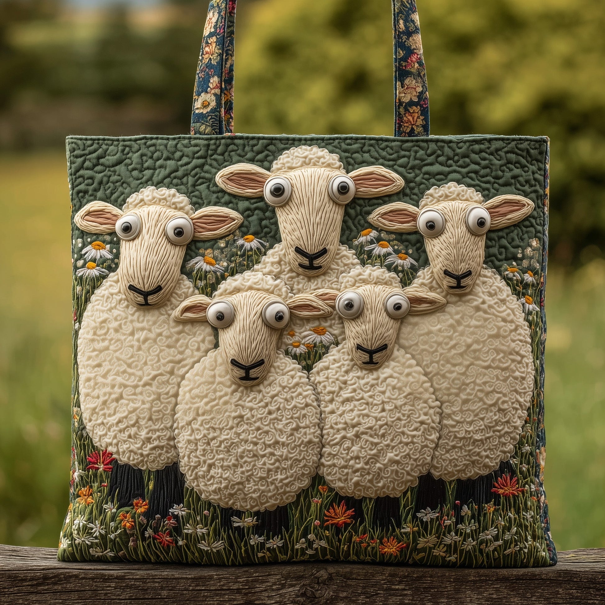 Everyday Whimsical Sheep Tote Bag