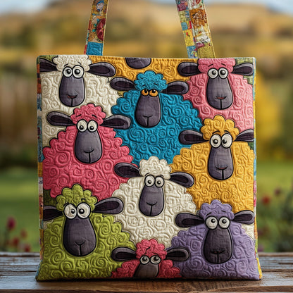 Colorful Sheep Artwork Tote Bag