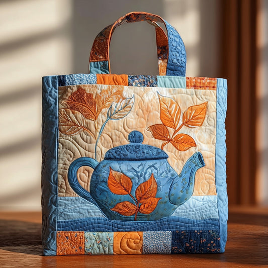 The Teapot Charm Quilted Tote