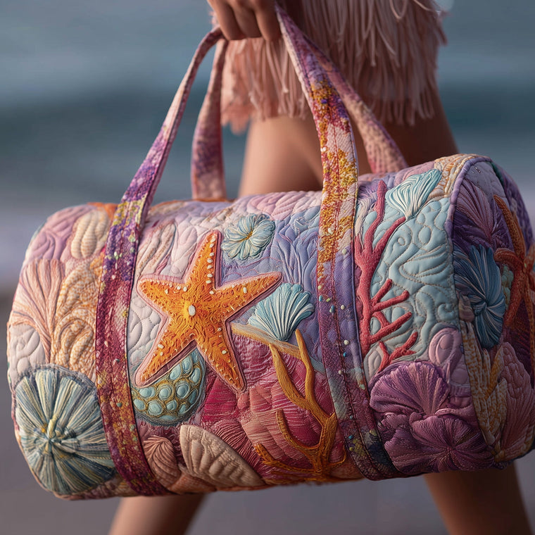 Everyday Seashell Quilted Tote Bag