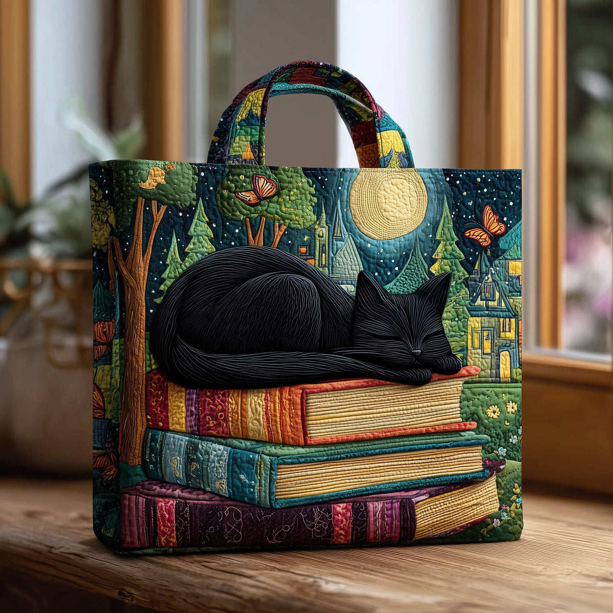 The Black Cat Tote Bag
