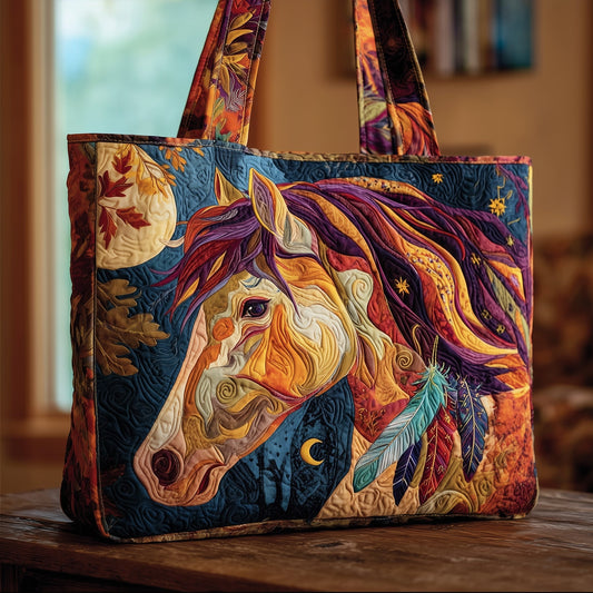 The Native Spirit Horse Quilted Tote