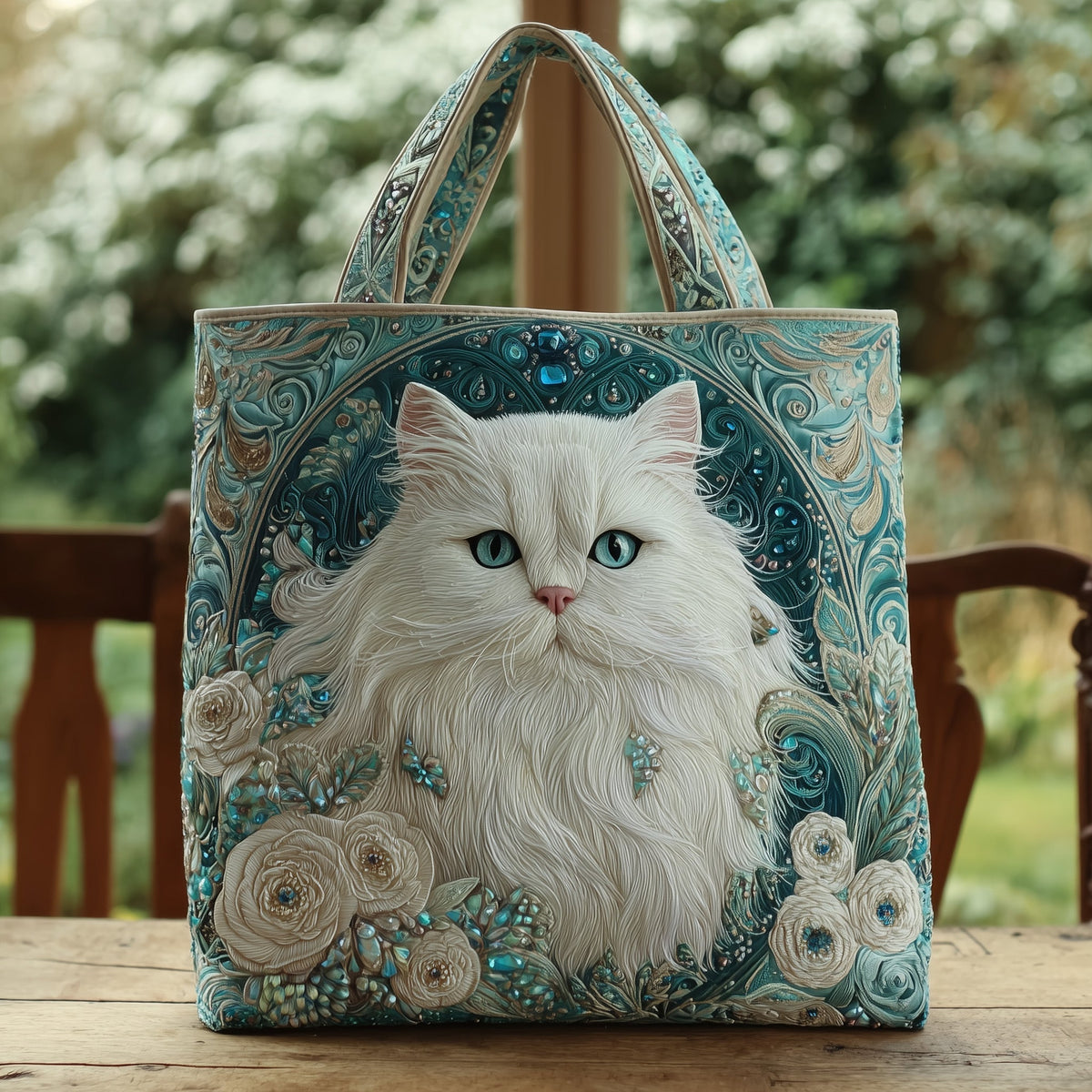 The Elegant Meow Tote Bag