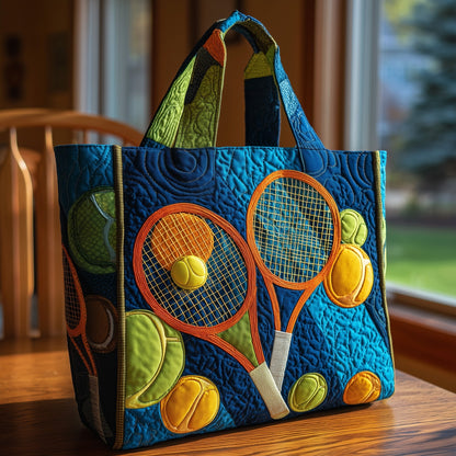 Tennis Rackets Balls Tote Bag