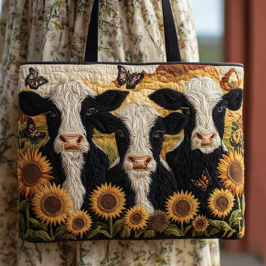 The Sunny Cow Quilted Tote