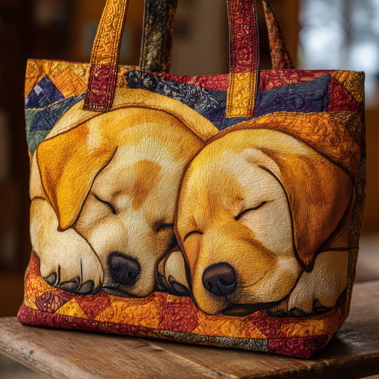 The Cozy Labrador Quilted Tote