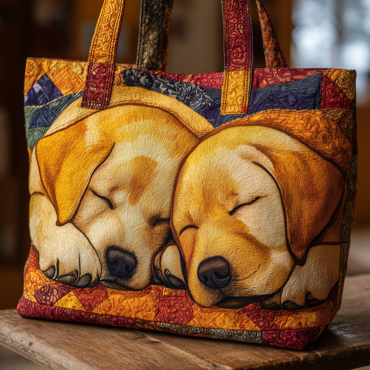 The Cozy Labrador Quilted Tote