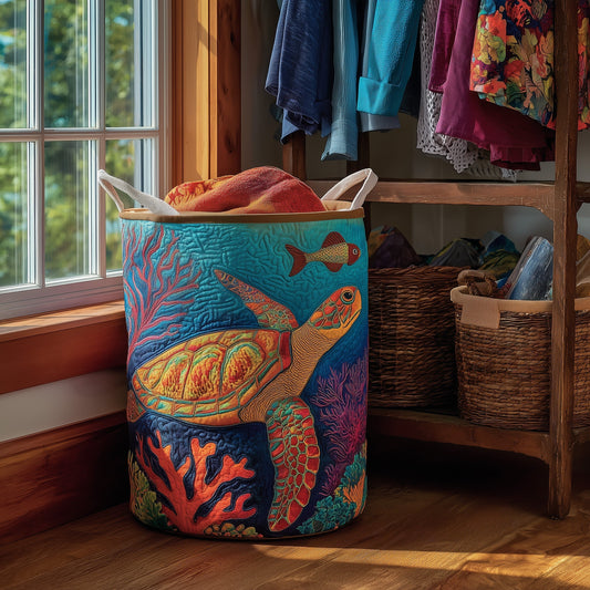 Turtle Laundry Basket Tote Bag
