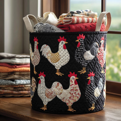 The Chicken Quilted Laundry Basket Tote 3700