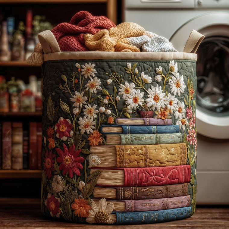 Cozy Book Laundry Quilted Tote