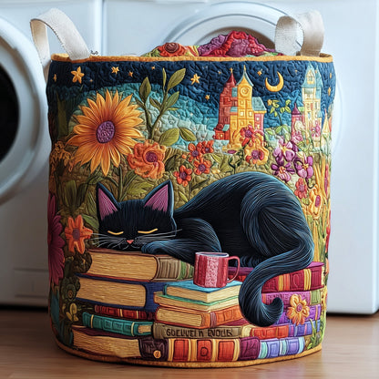 Sleeping Laundry Basket Quilted Tote