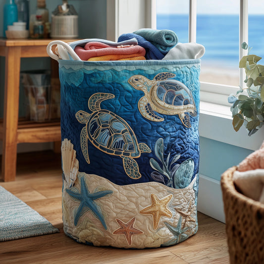 The Turtle Quilted Laundry Basket Tote 3933