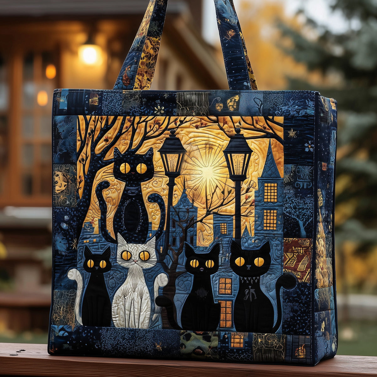The Midnight Cat Tote Bag