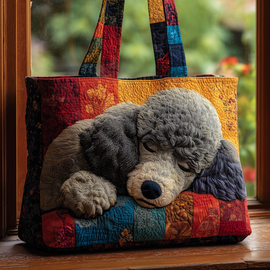 Poodle Dog Portrait Tote Bag