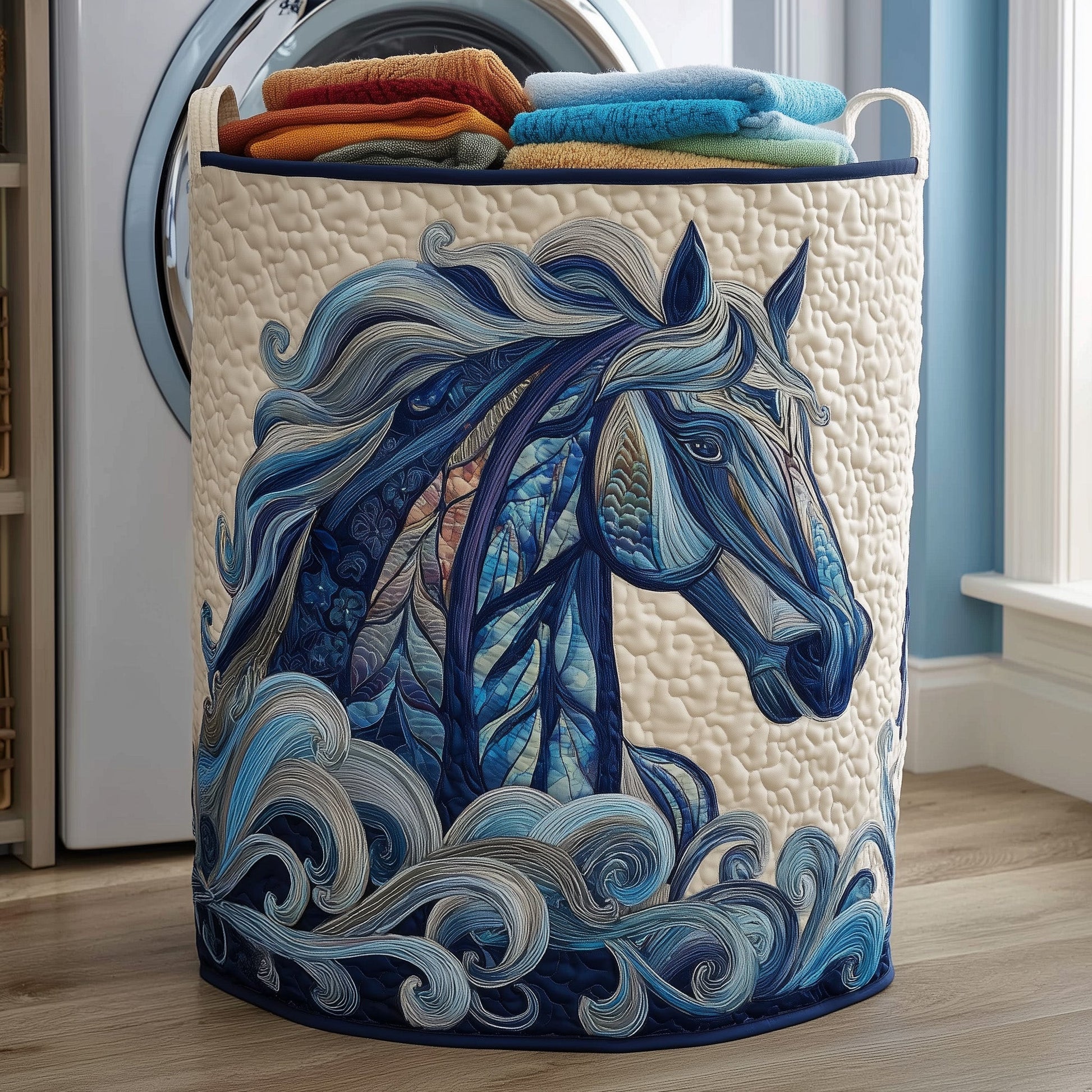 Elegant Horse Laundry Quilted Tote