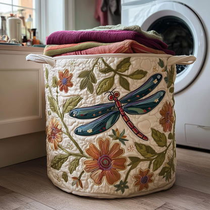 Dragonfly Laundry Basket Quilted Tote