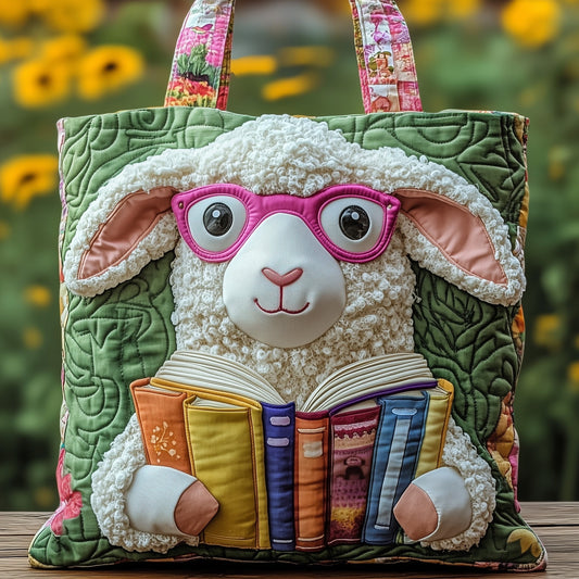 The Scholar Sheep Quilted Tote