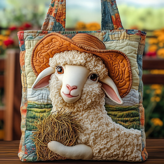Everyday Sheep Hat Quilted Tote