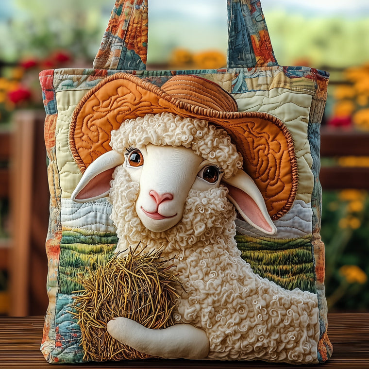 Everyday Sheep Hat Quilted Tote