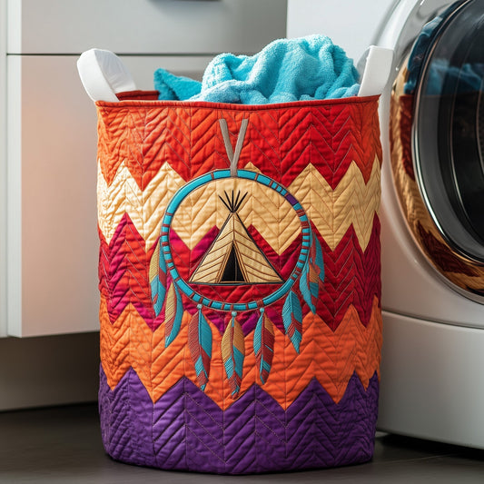The Tribal Soul Dreamcatcher Quilted Laundry Basket Tote