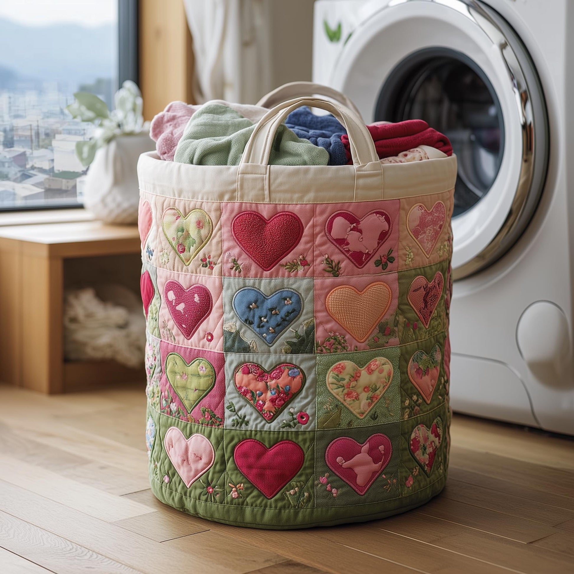 Blossom Mood Laundry Quilted Tote