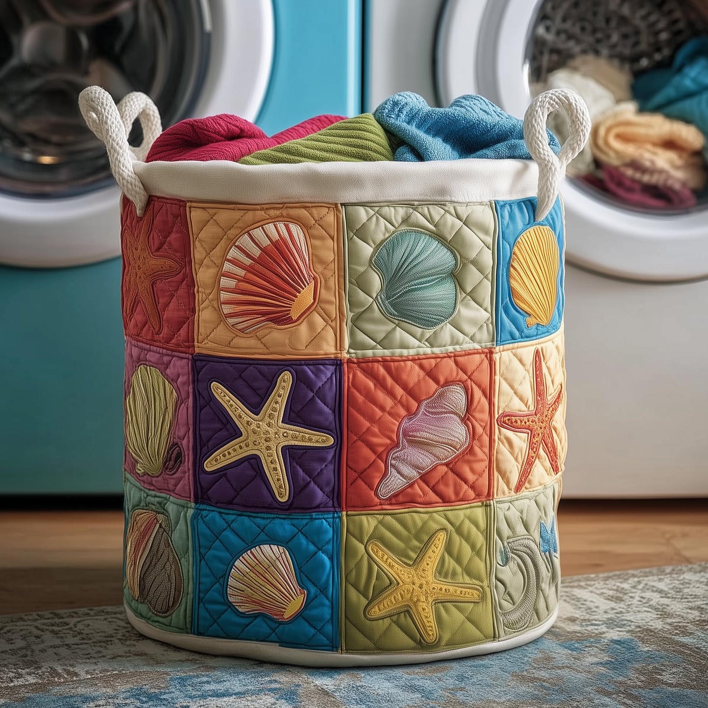 Everyday Aqua Quilted Tote Bag
