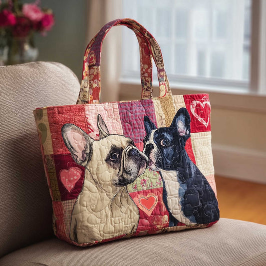 Everyday French Bulldogs Quilted Tote
