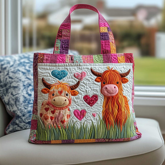 Everyday Cow Quilted Tote Bag