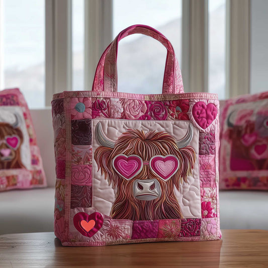 Highland Cow Illustration Tote Bag