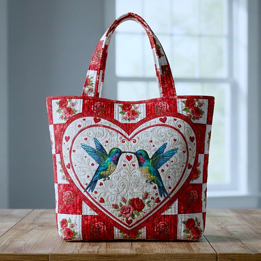 Everyday Hummingbirds Heart Tote Bag