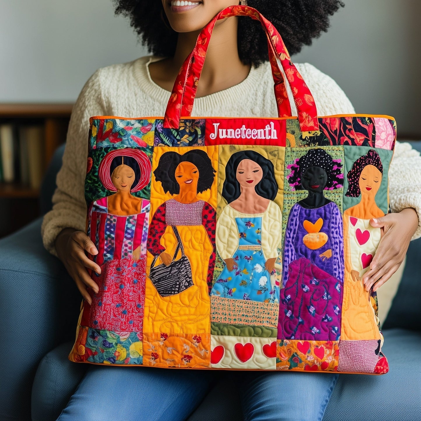 Portraits Of Women Quilted Tote
