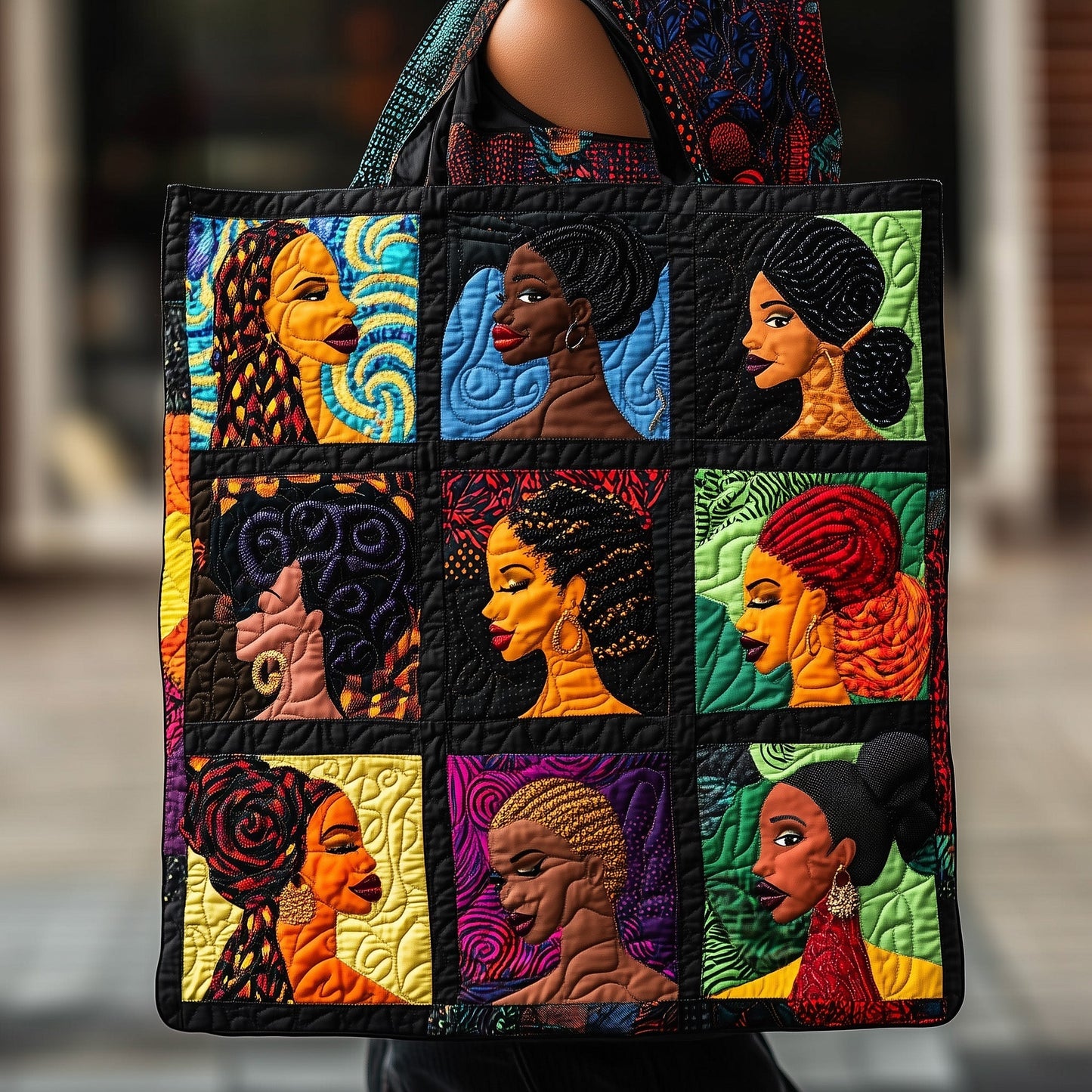 Everyday Melanin Magic Quilted Tote