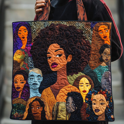 Empowered Women Portraits Quilted Tote