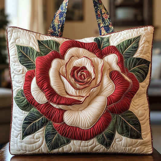 The Rose Charm Quilted Tote