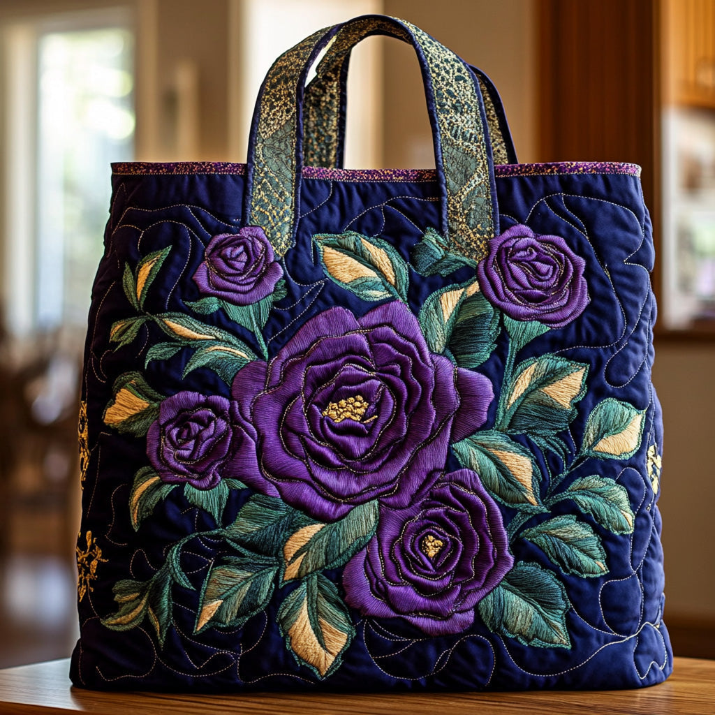 The Violet Rose Quilted Tote