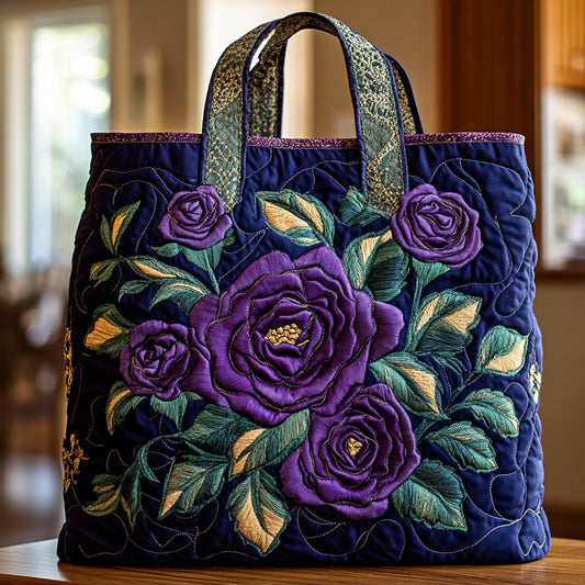 The Violet Rose Quilted Tote