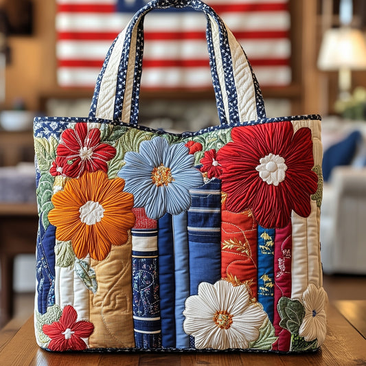 The Rooster Garden Quilted Tote