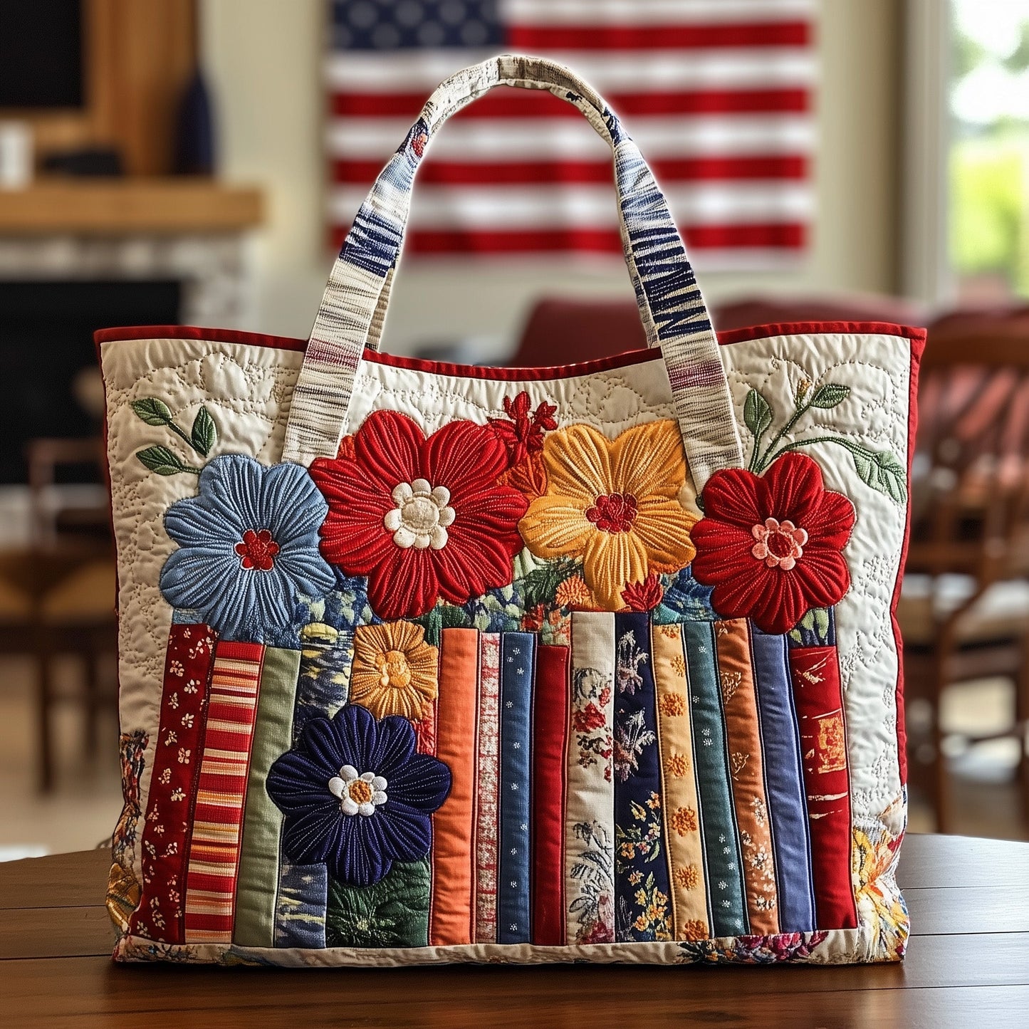 The Cozy Rooster Quilted Tote