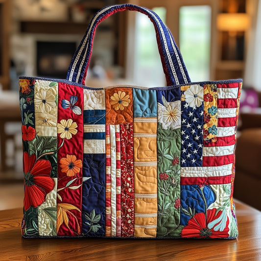 The Patchwork Garden Quilted Tote