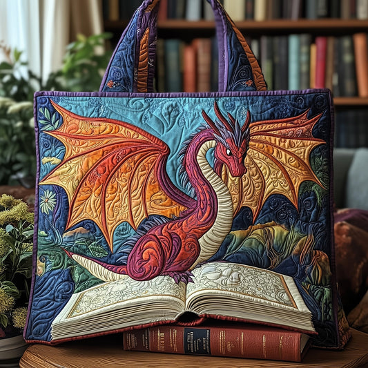 The Dragon Guardian Quilted Tote 4886