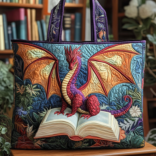 The Dragon Story Quilted Tote 4888