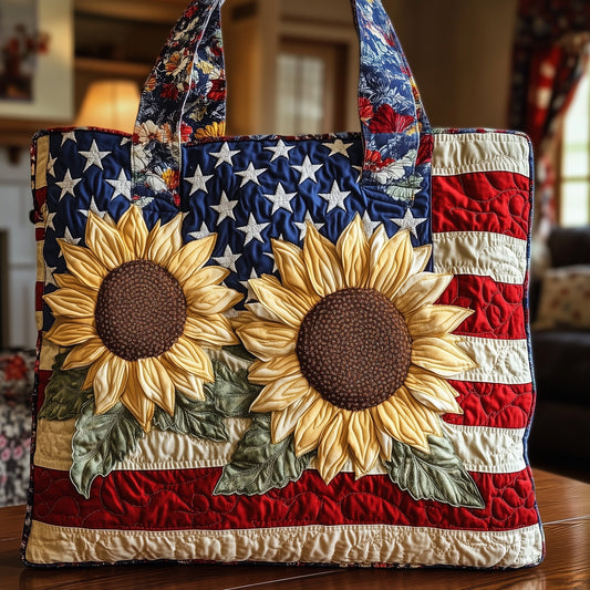 The Patriot Sunflower Quilted Tote 4909