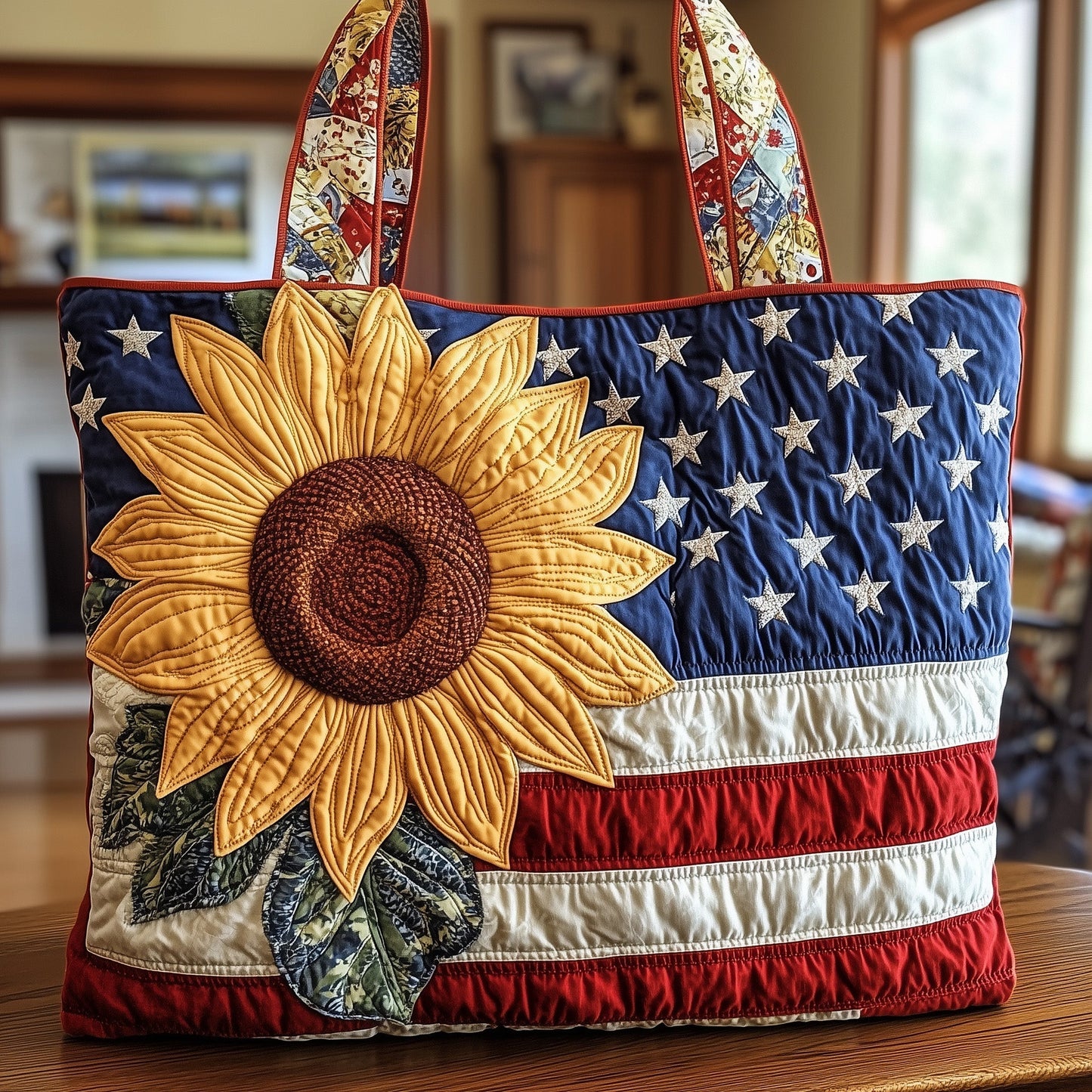 Everyday Patriot Vibe Quilted Tote