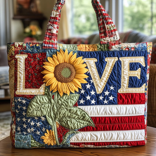 The Patriot Sunflower Quilted Tote 4916